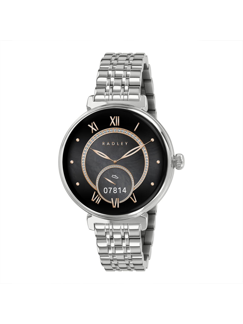 Radley Silberfarbene Series 48 AMOLED Smartwatch, importiert aus Großbritannien