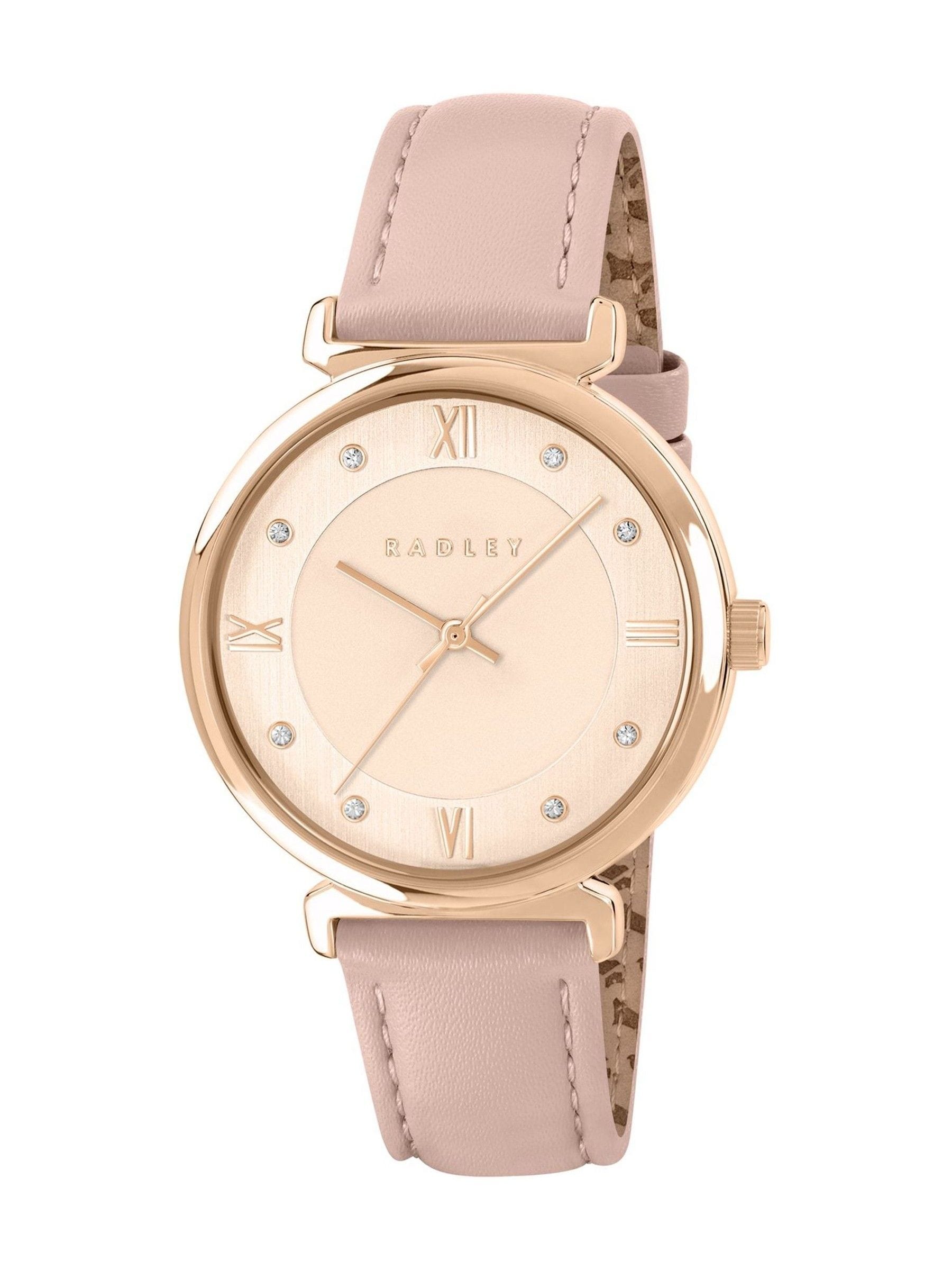 Radley rose gold watch with leather strap 35mm, imported from the UK