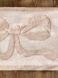 Natural bow bath mat 50x80cm (British brand)