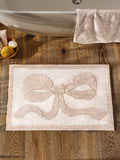 Natural bow bath mat 50x80cm (British brand)