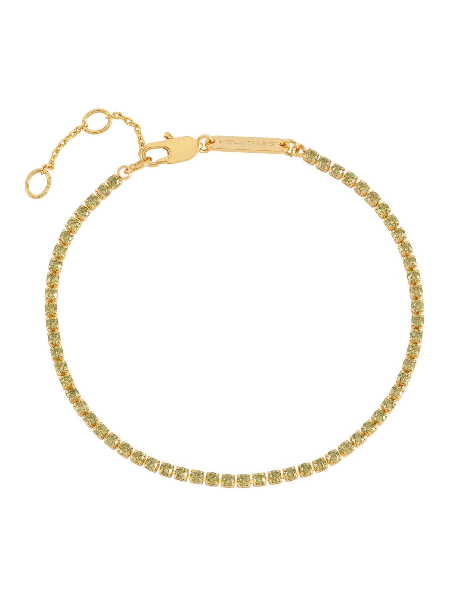 Estella Bartlett Gold Tone Cubic Zirconia Fine Tennis Bracelet