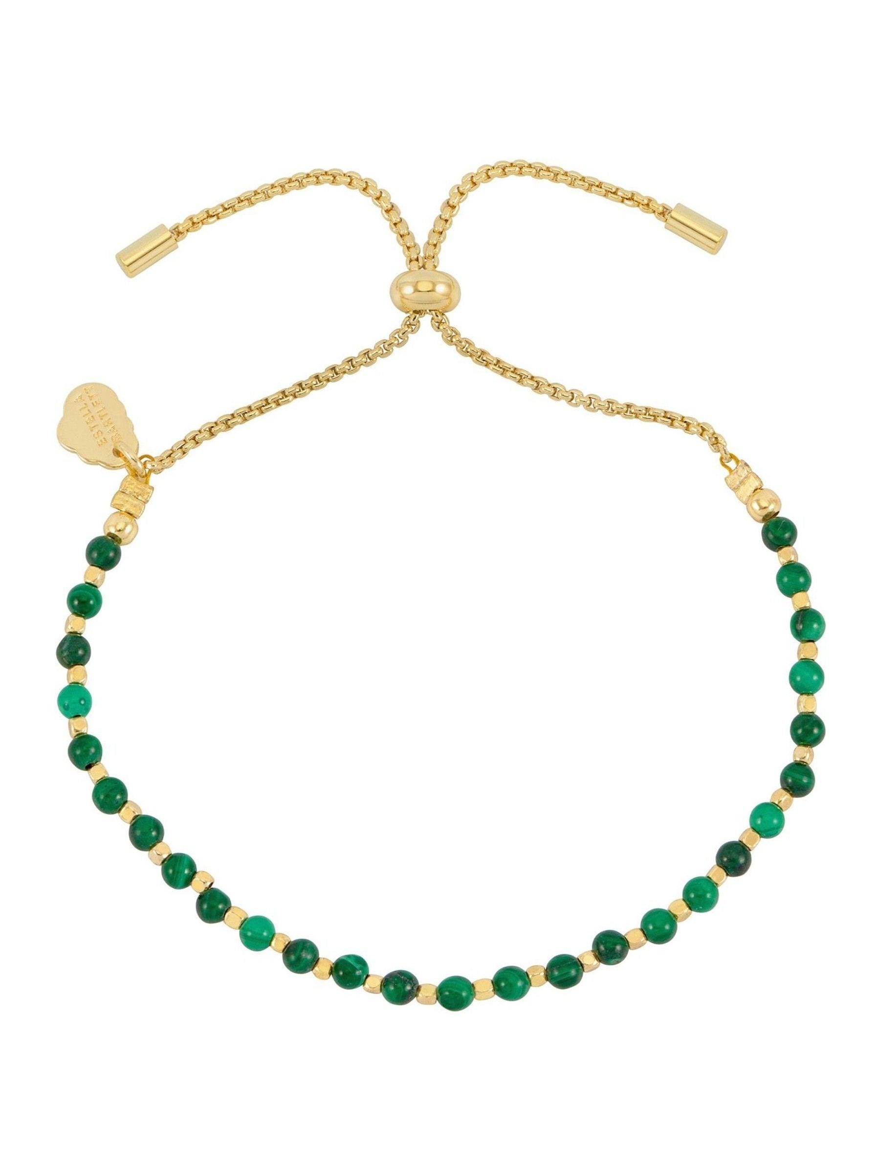 Estella Bartlett Amelia Howlite Bracelet Gold Tone Grey for Stress Relief