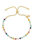 Estella Bartlett Amelia Howlite Bracelet Gold Tone Grey for Stress Relief