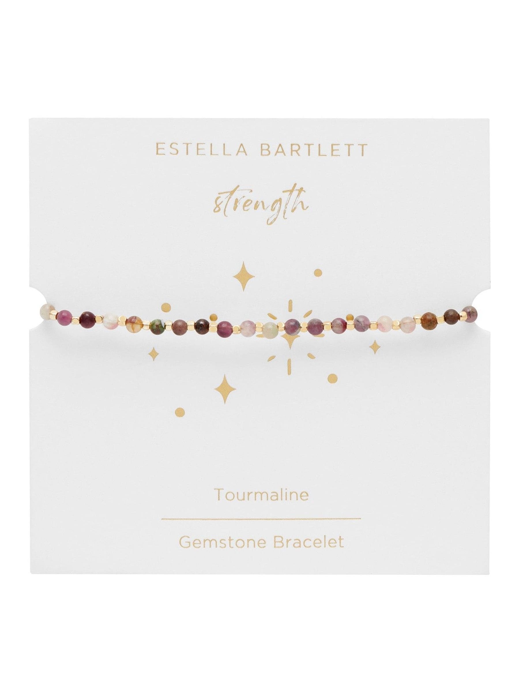Estella Bartlett Howlite Amelia Gold Tone Brown Wellness Bracelet 7 inch, UK version