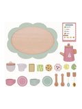 Tooky Toy wooden afternoon tea set 21 pieces, imported from the UK