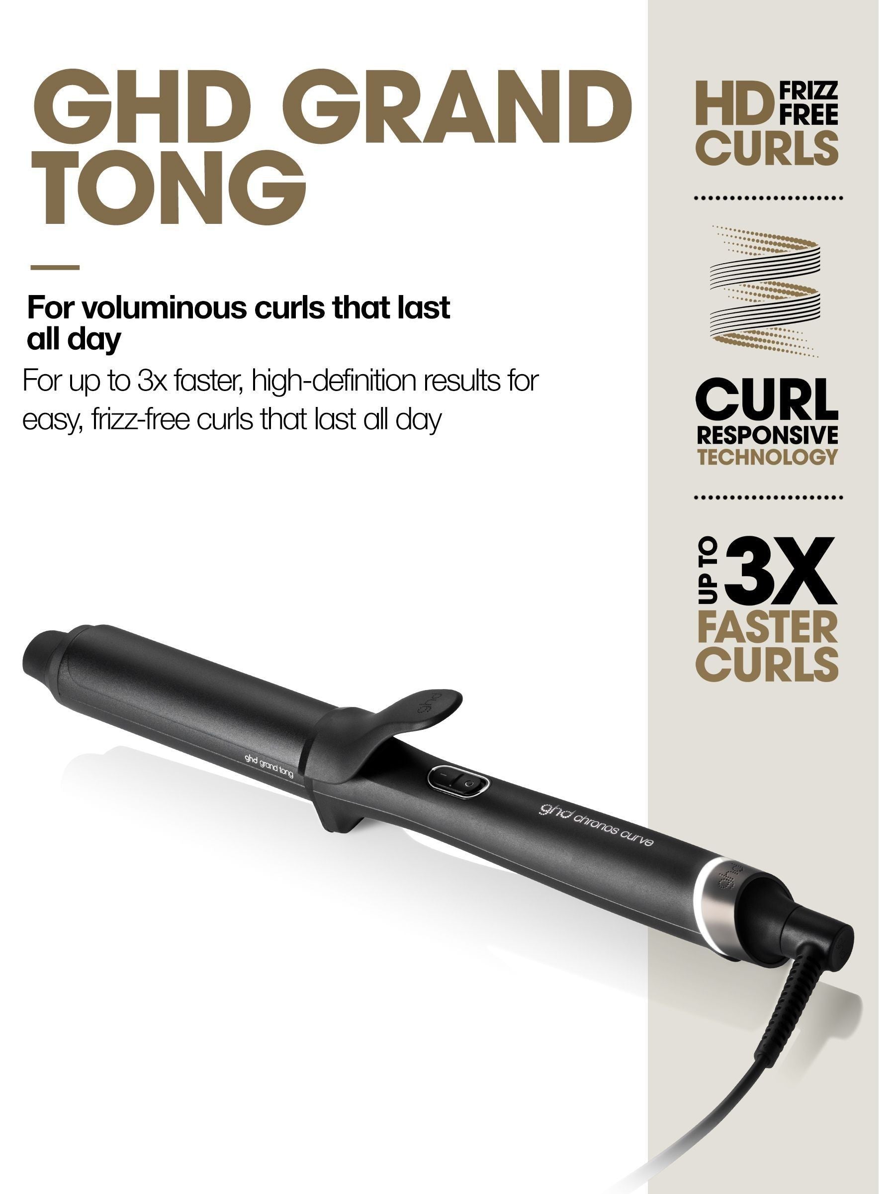 ghd hair curler Chronos Curve Grand Tong 32mm - British product