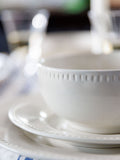 Mikasa white Cranborne stoneware 12-piece dinner set, imported from the UK