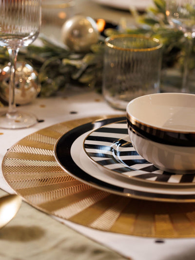 Neste Mikasa White Luxe Deco China Servisesett 12 deler - Kjøp online hos McGrocer