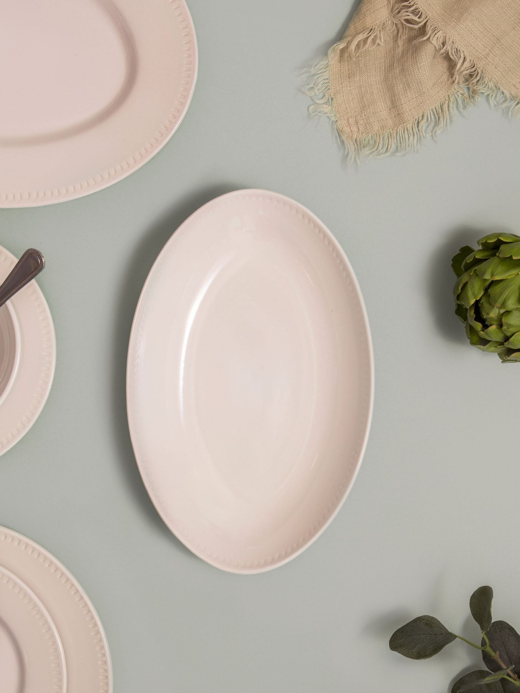 Mikasa White Large Cranborne Oval Ceramic Serving Dish