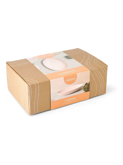 Mikasa White Large Cranborne Oval Keramik Servierplatte