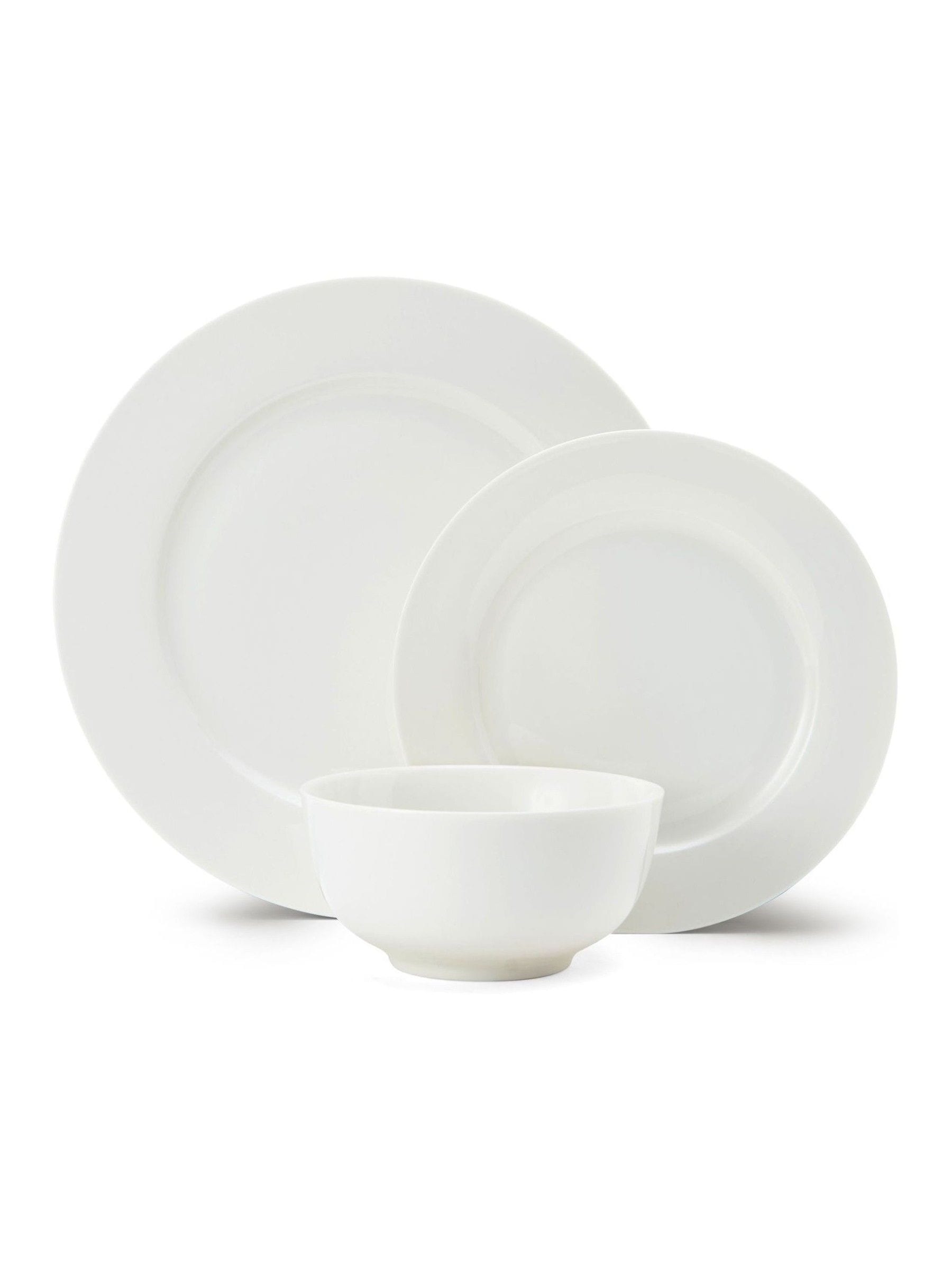 Mikasa White Egret dinner set 12 piece, imported from the UK