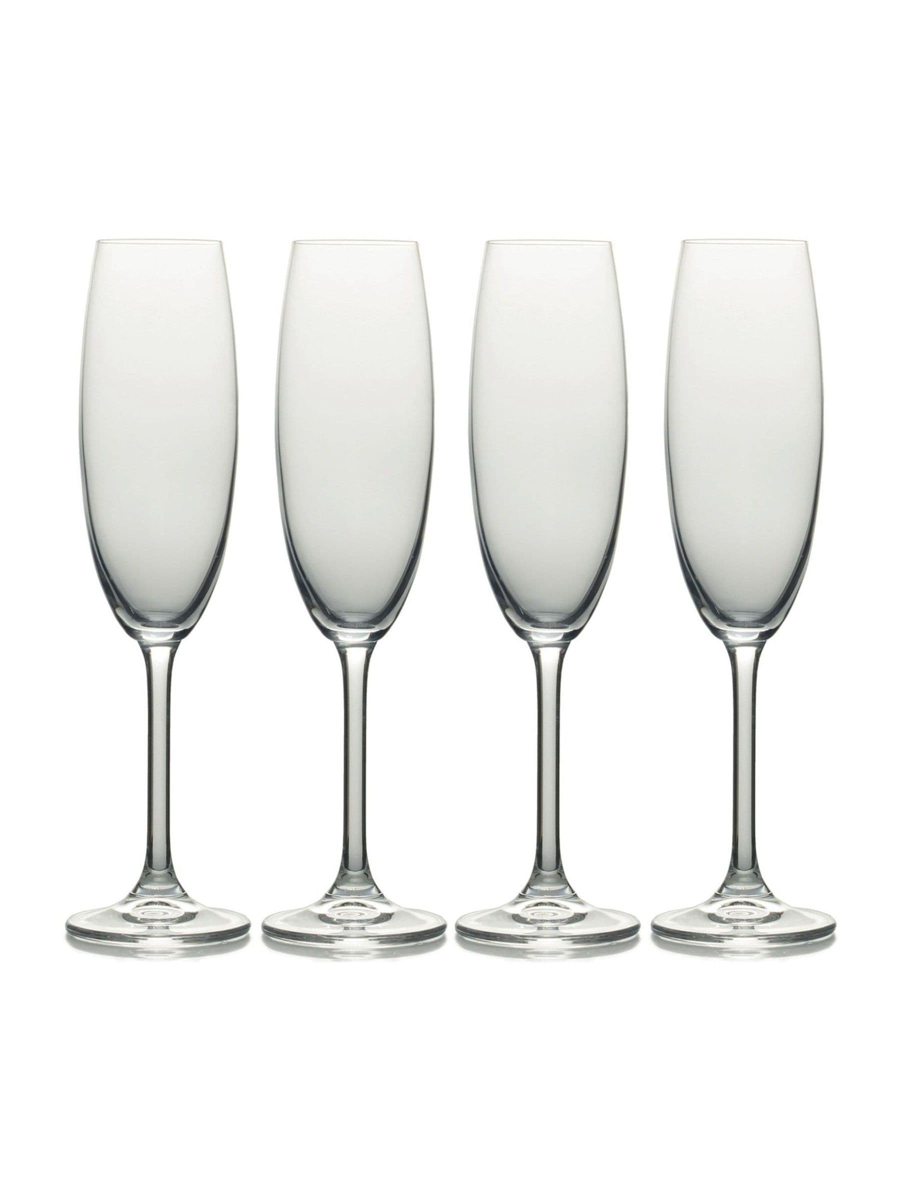 Mikasa Julie crystal flute glasses set of 4 - British product