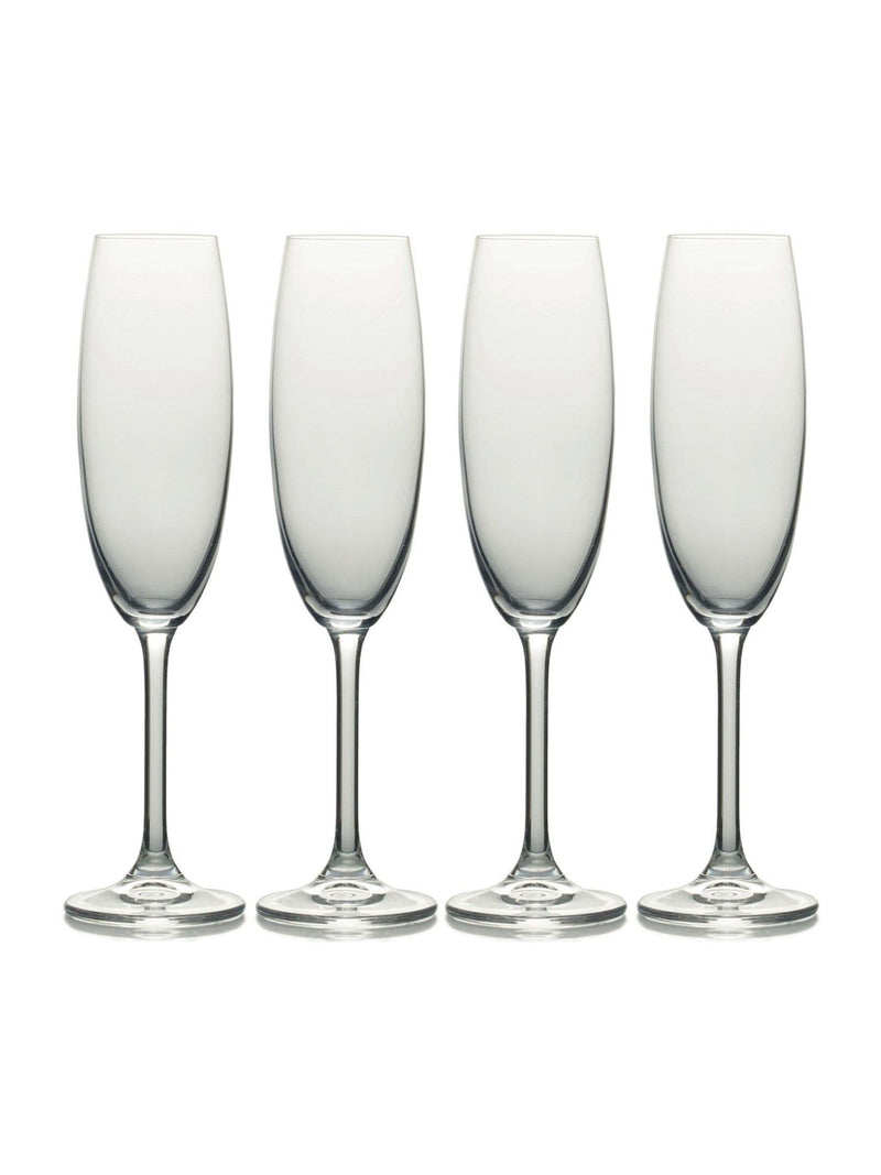Mikasa Julie crystal flute glasses set of 4 - British product