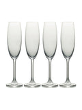 Mikasa Julie crystal flute glasses set of 4 - British product