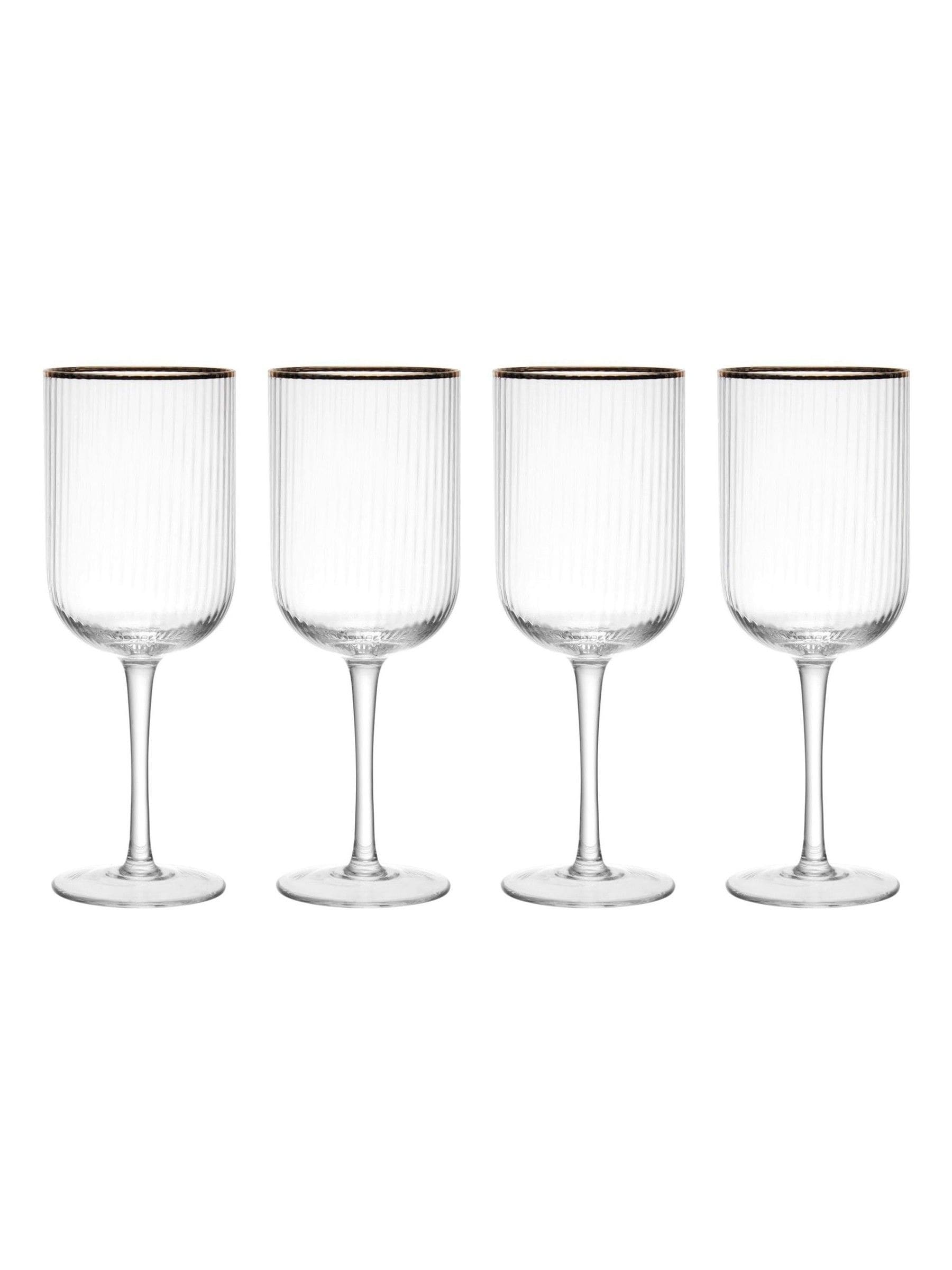 Mikasa Gold Sorrento wine glasses set of four, imported from the UK