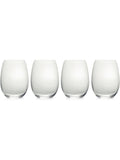 Mikasa stemless wine glasses clear Julie crystal set of 4, UK version