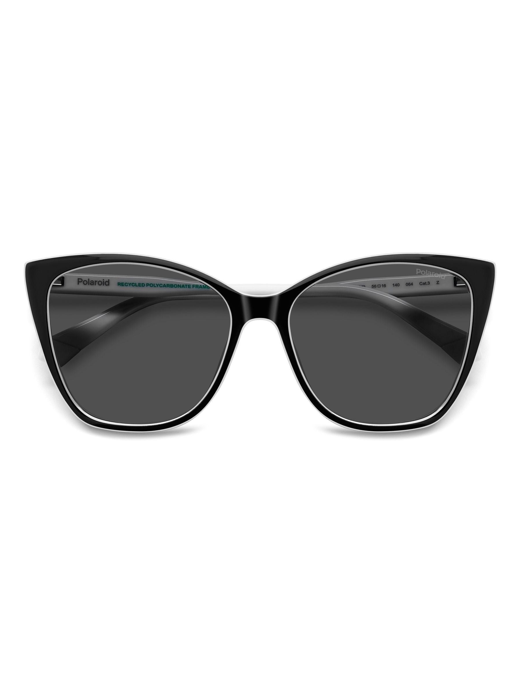 Polaroid black rectangular sunglasses, imported from the UK