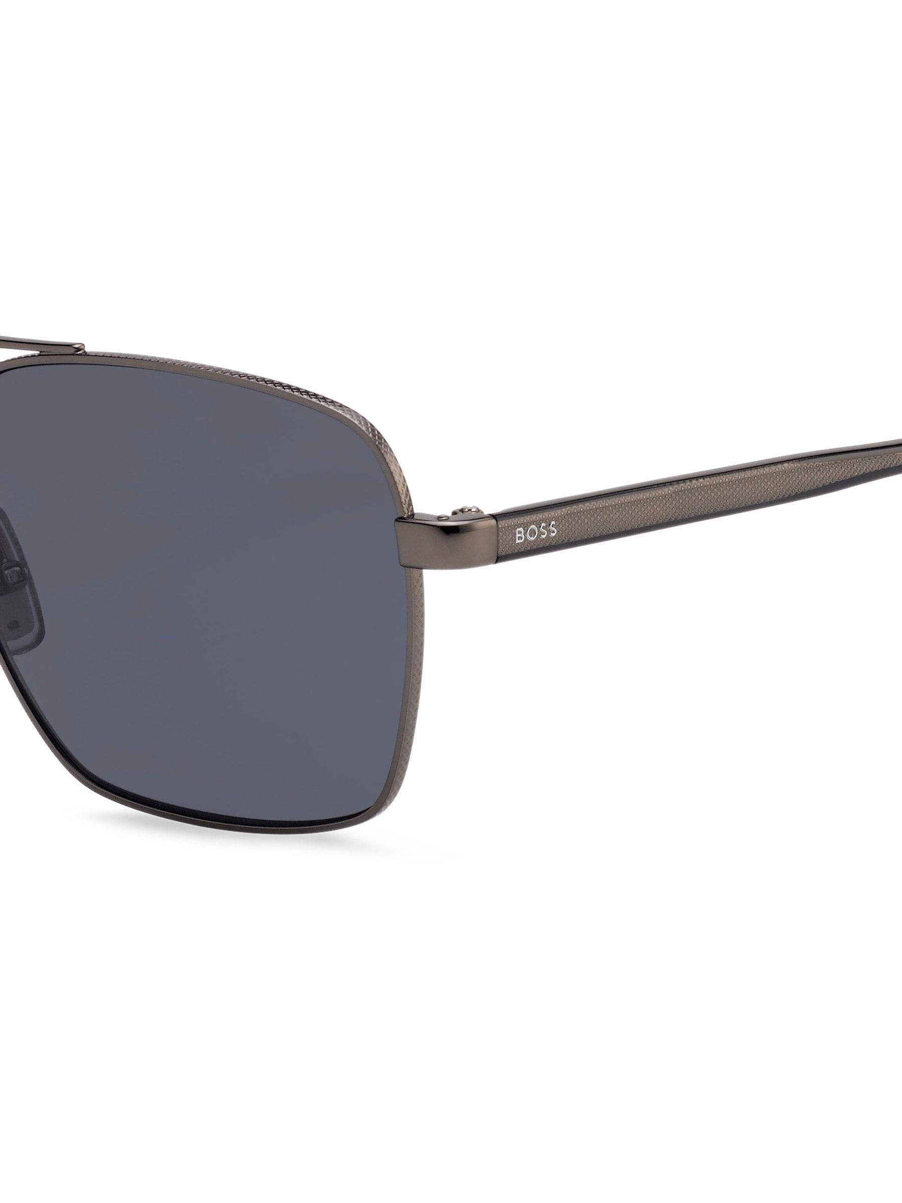 BOSS black rectangular sunglasses, UK version