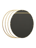 Charles Bentley gold Prague round mirror 90x100cm - British product