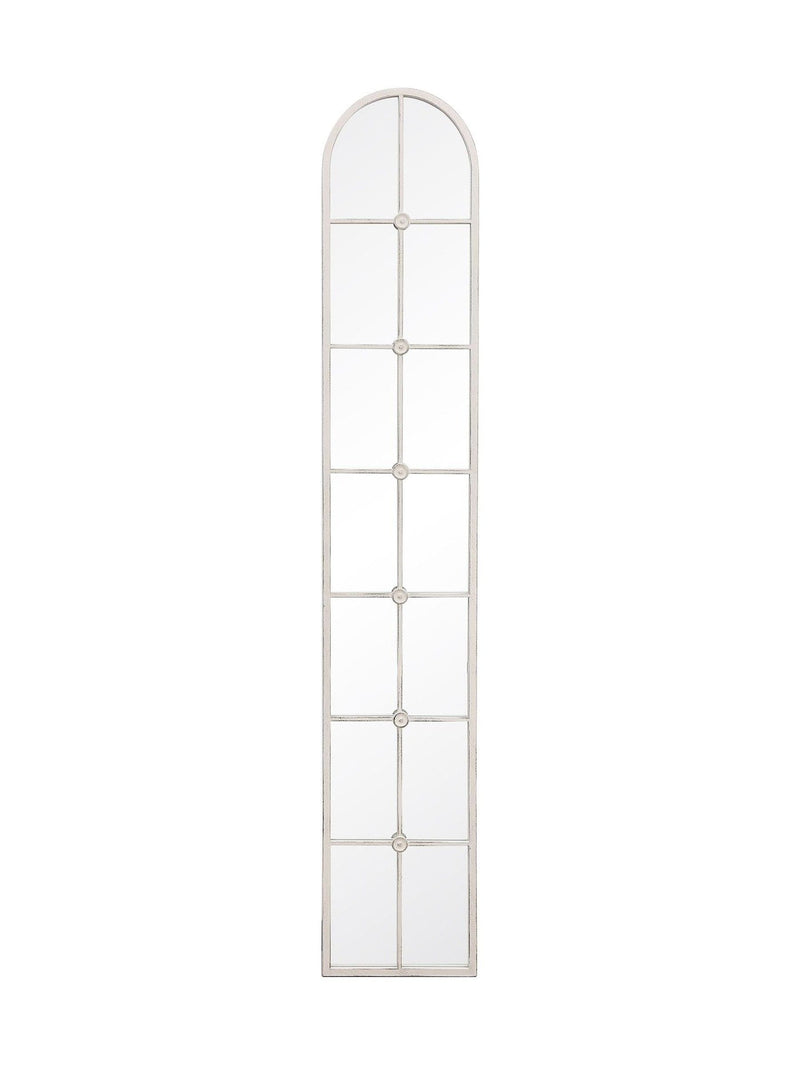 Charles Bentley white San Marino arch mirror tall style, UK version