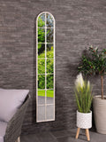 Charles Bentley white San Marino arch mirror tall style, UK version