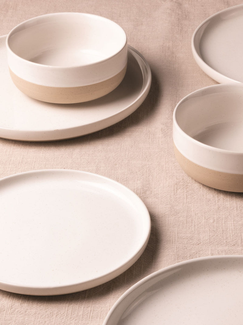 Elle Home White Earthy 18-piece dinner set - British product