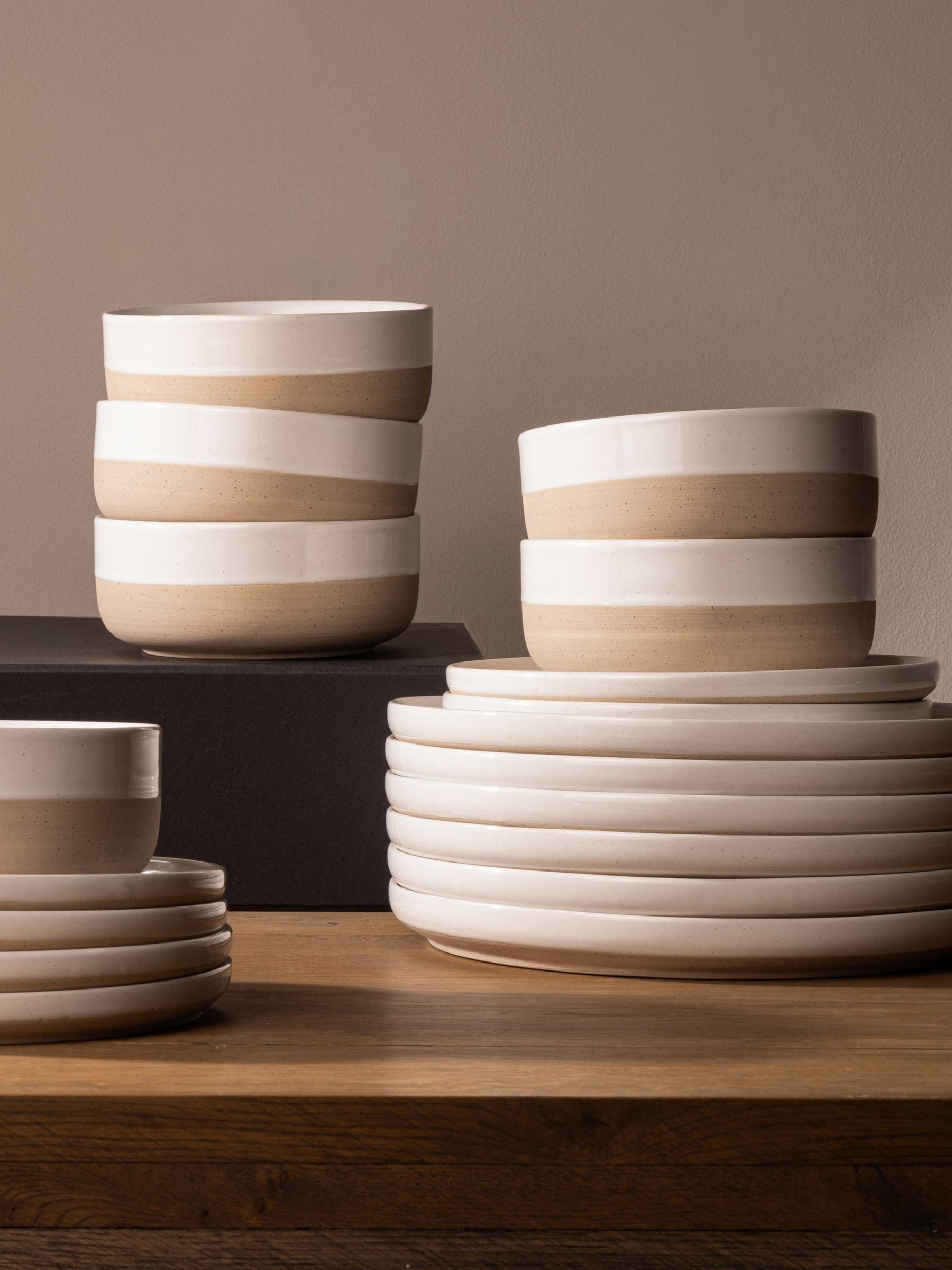 Elle Home White Earthy 18-piece dinner set - British product