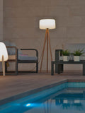 New Garden White Chloe outdoor floor lamp 140cm, UK version