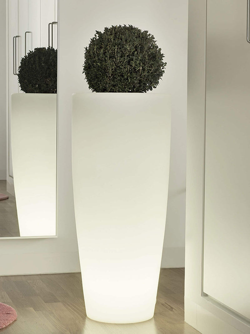 New Garden White Bambu Flowerpot planter 90cm - British product