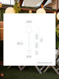 New Garden Lola Slim solar floor lamp 120cm, imported from the UK