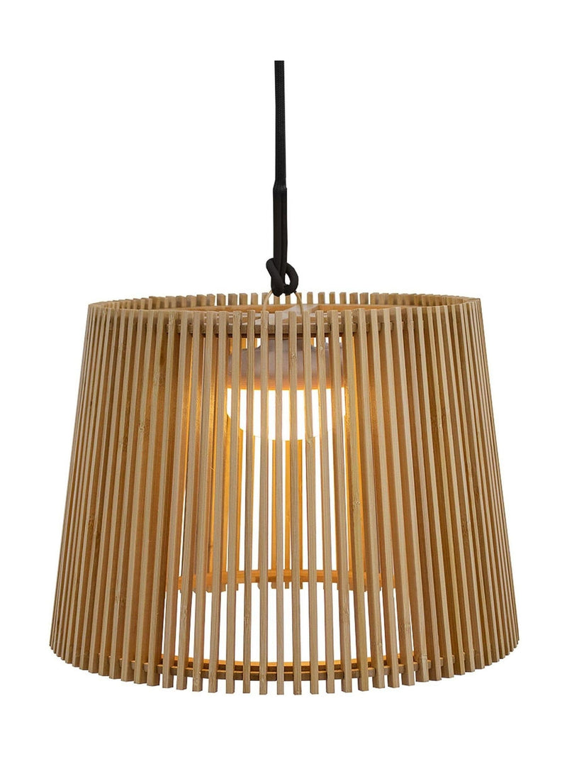 New Garden Brown Okinawa hanging cordless pendant lamp 28cm x 39cm, imported from the UK