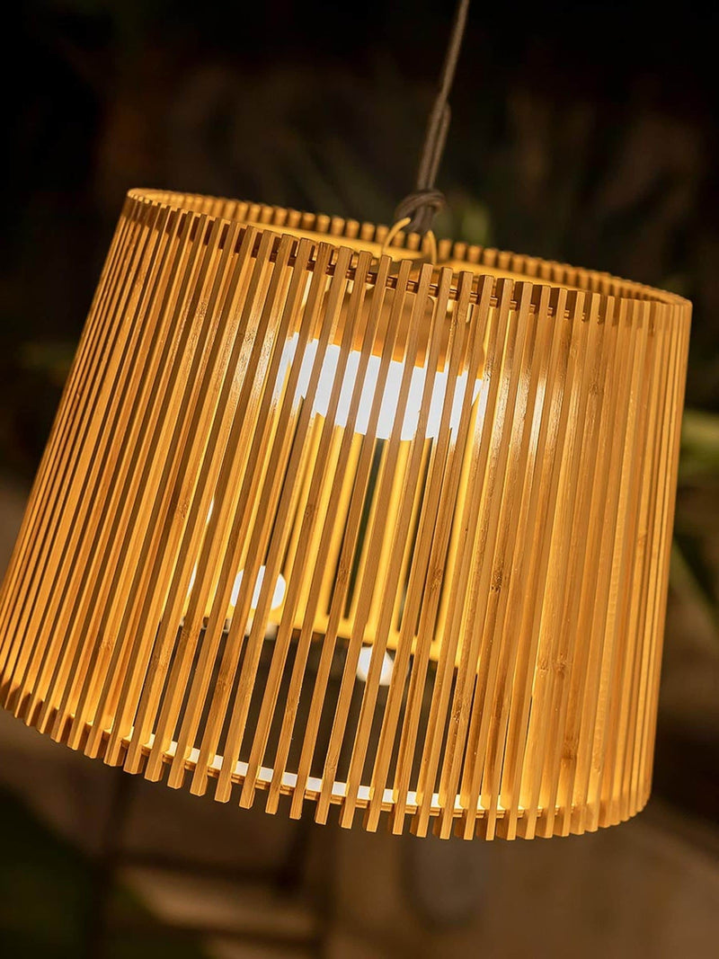 New Garden Brown Okinawa hanging cordless pendant lamp 28cm x 39cm, imported from the UK