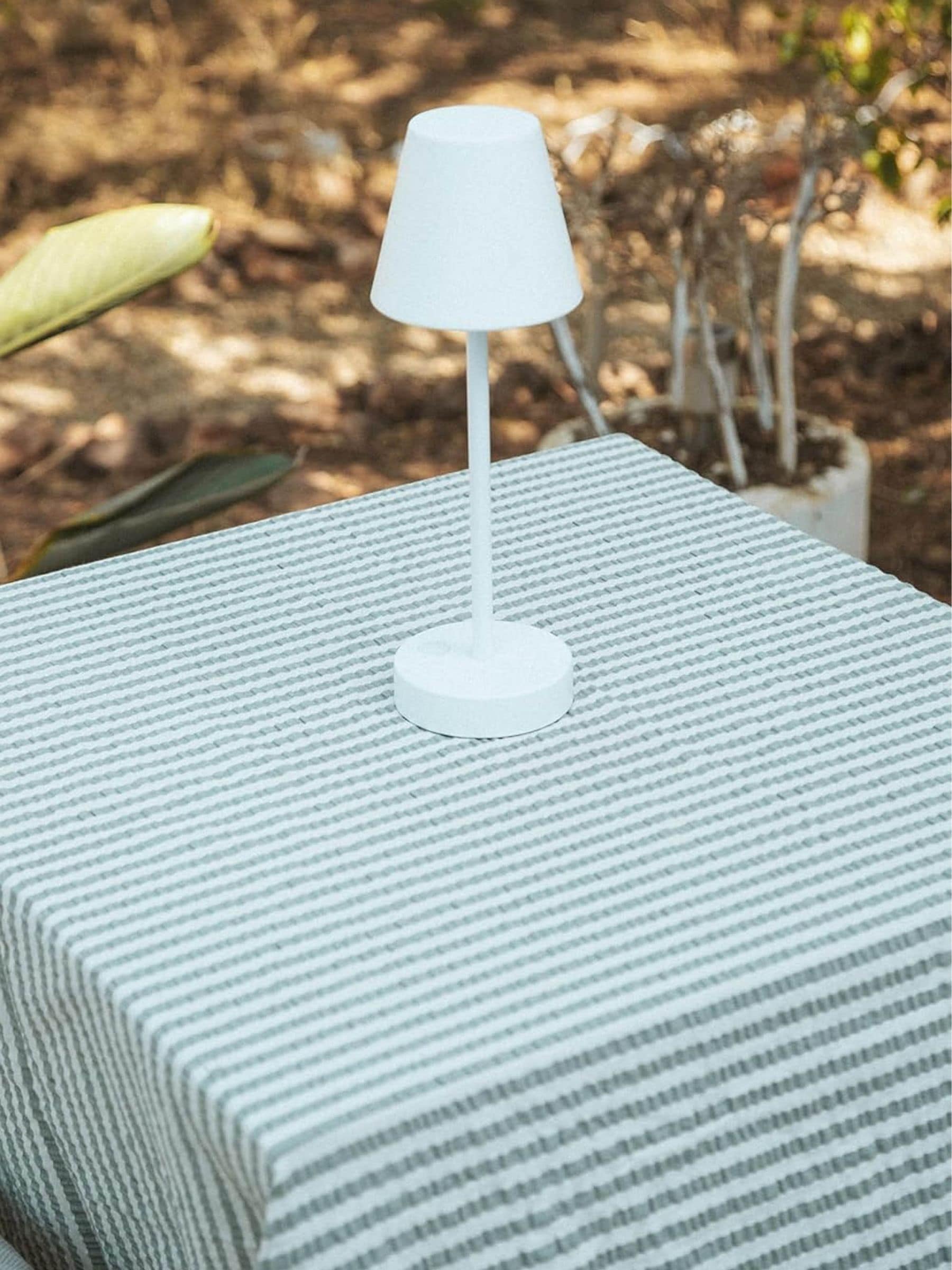 New Garden Lola Slim 30 table lamp white, imported from the UK