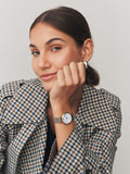 Waterproof mixed metal watch with gold and silver tones - British product