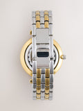 Waterproof mixed metal watch with gold and silver tones - British product