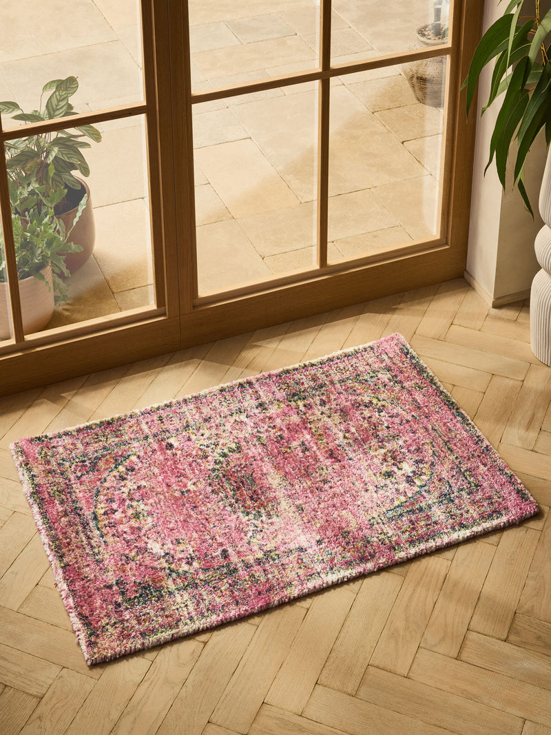 Pink Emporium Oriental doormat with vintage effect - British product