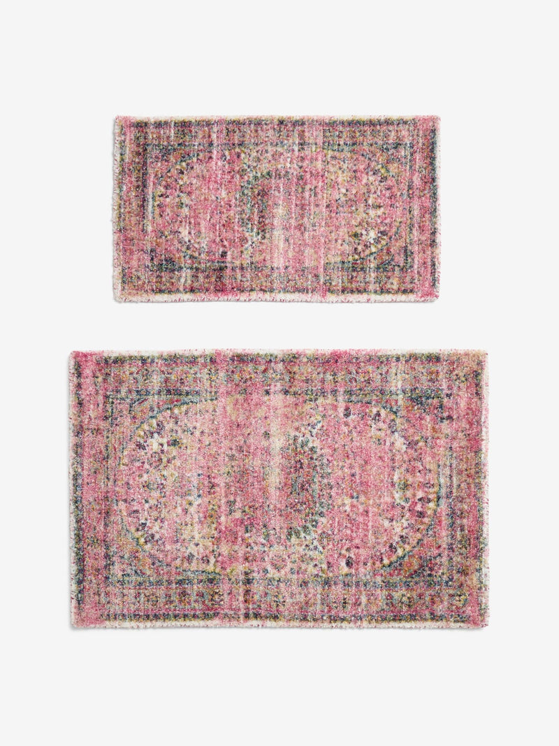Pink Emporium Oriental doormat with vintage effect - British product
