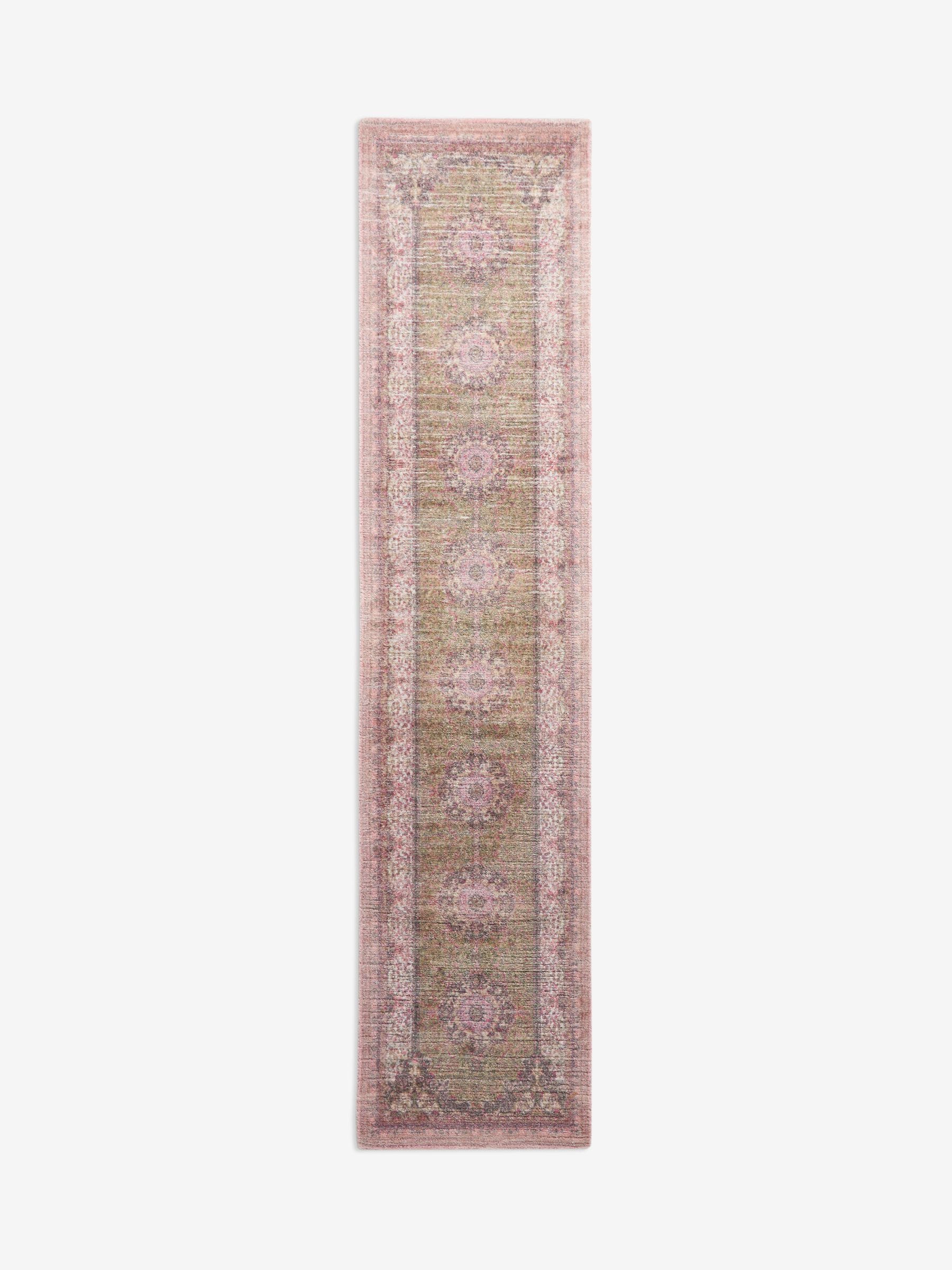 runner rug pink garden oriental, UK version