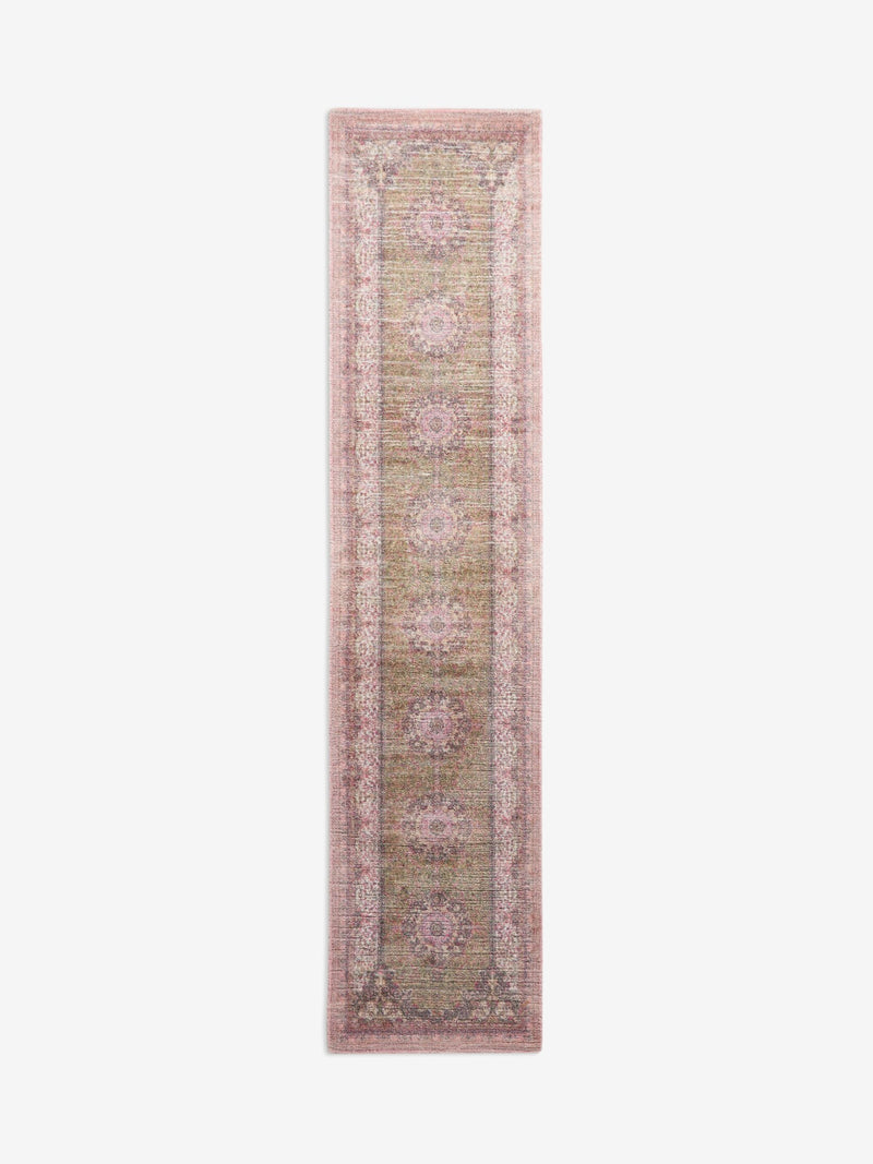 runner rug pink garden oriental, UK version