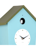 Karlsson Misty Blue Army Green Cuckoo Wall Clock 26.5 x 23 x 10.5 cm, UK version