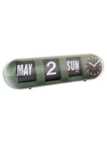 Karlsson Jungle Green Tube Flip Wall Clock ONE, UK version