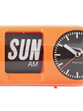 Karlsson Orange Tube Flip wall clock, imported from the UK