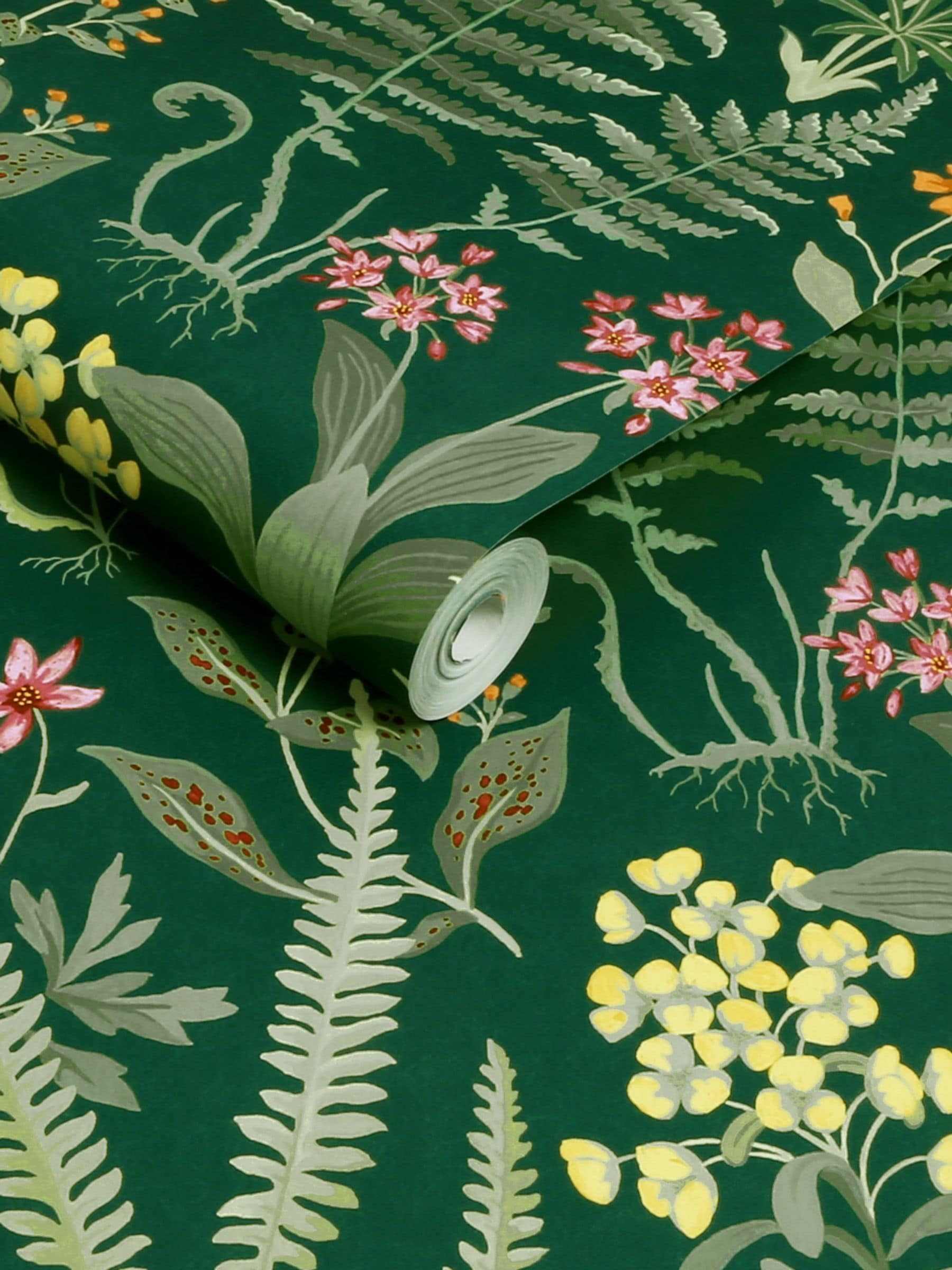 Graham & Brown Emerald Oshibana wallpaper 10M, imported from the UK