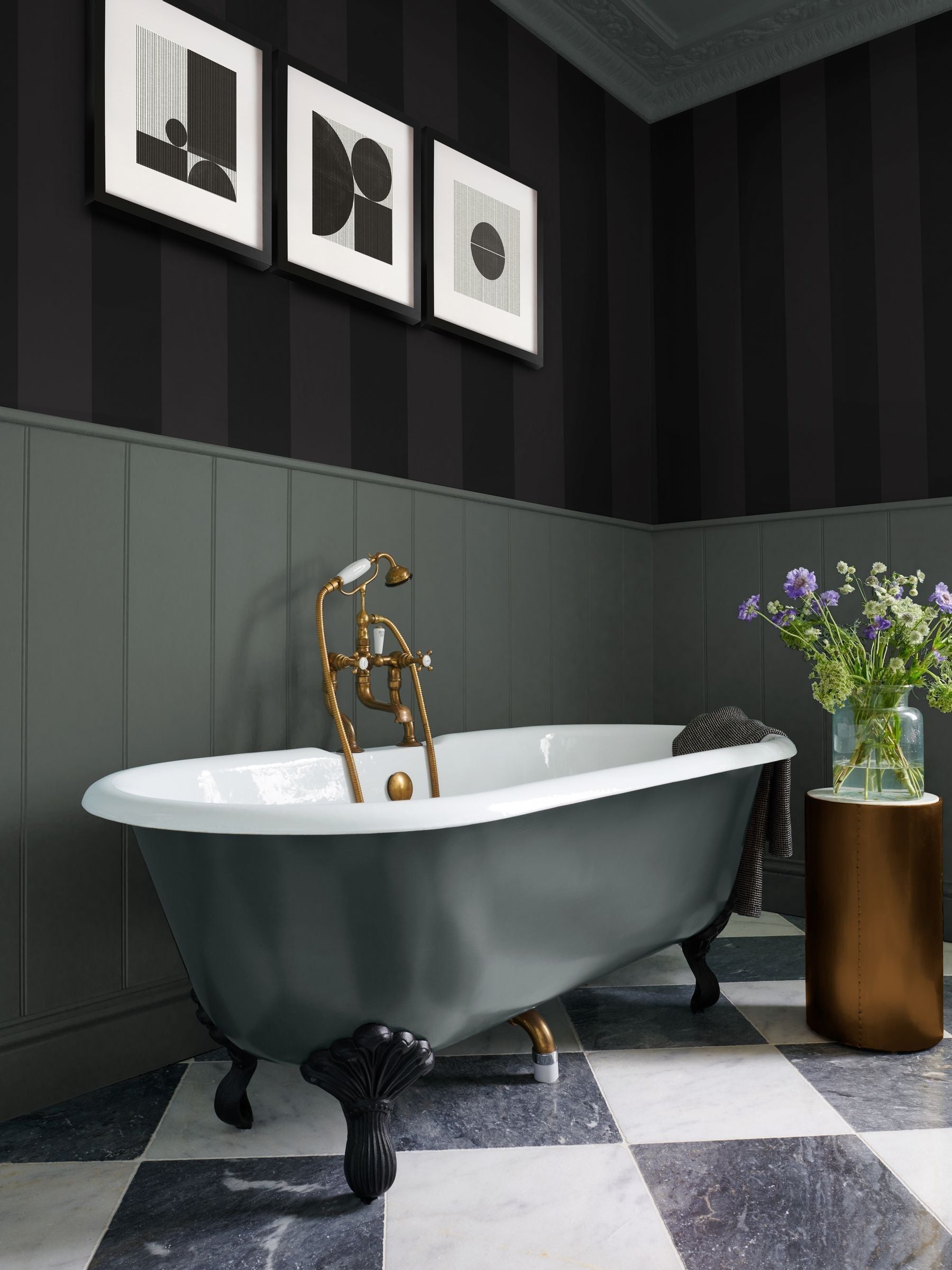 Graham & Brown Charcoal Quartet A4 Wallpaper Sample