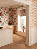 Graham & Brown Duck Egg Botanists Scroll Wallpaper Sample