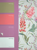 Graham & Brown duck egg Botanists Scroll wallpaper sample A4 (British brand)