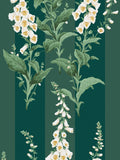 Graham & Brown Teal Foxglove wallpaper sample A4 (British brand)