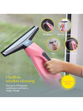 Swan pink cordless window vacuum cleaner - British product