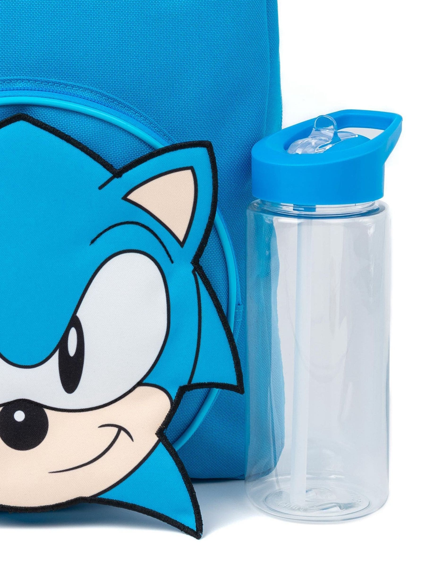 Sonic the Hedgehog blue backpack set 4 piece (British brand)