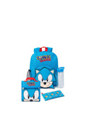 Sonic the Hedgehog blue backpack set 4 piece (British brand)